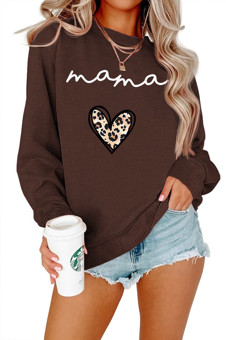 Leopard Print Heart Pullover 16