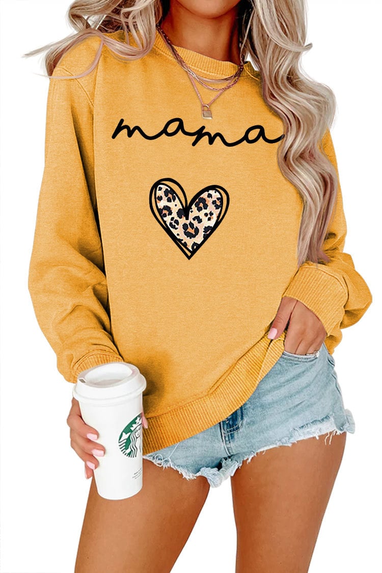 Leopard Print Heart Pullover 10