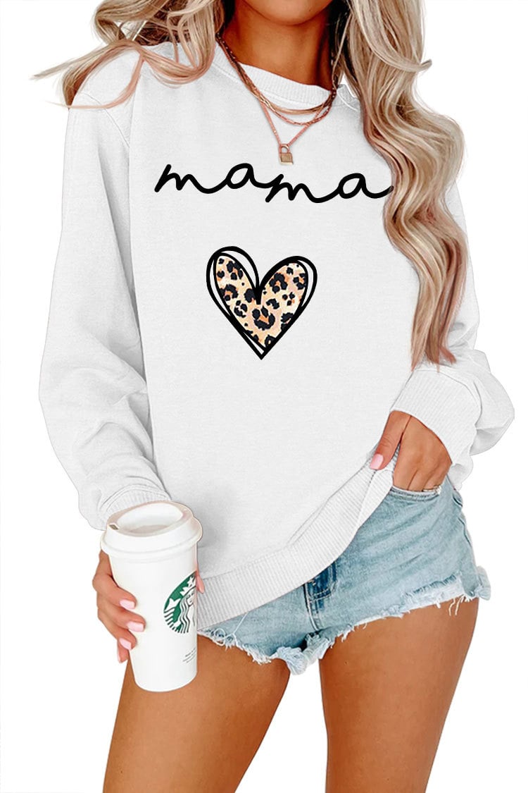 Leopard Print Heart Pullover 9