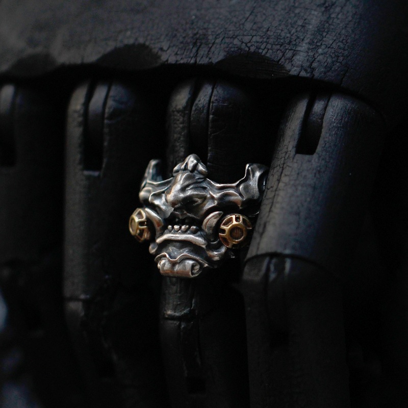 Samurai Mask Ring Image 5