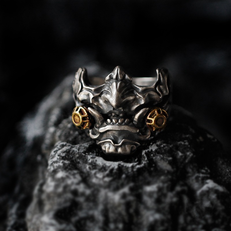 Samurai Mask Ring Image 3