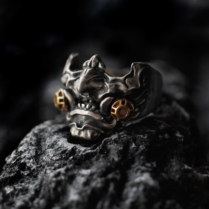 Samurai Mask Ring Image 4