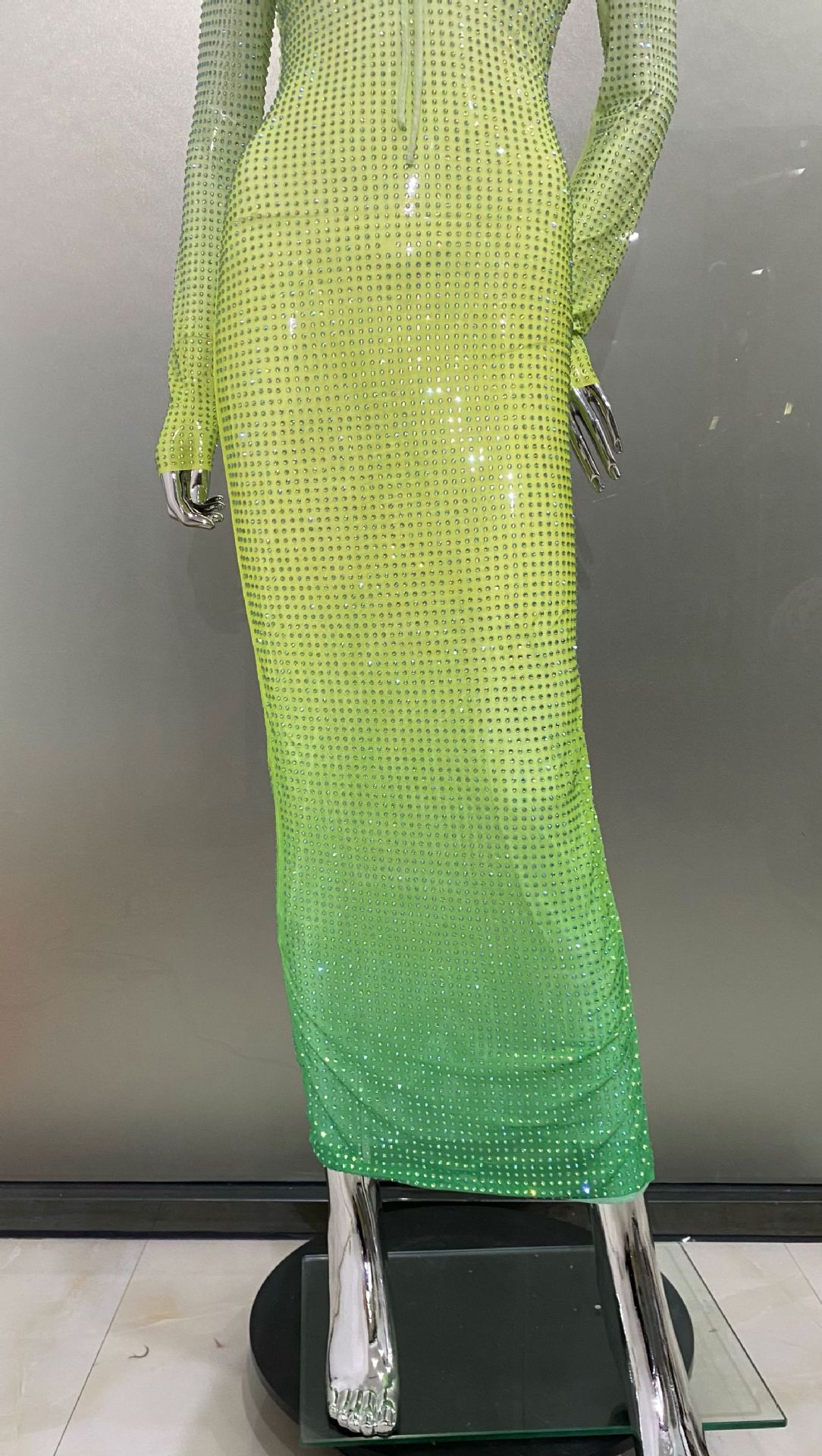 Gradient Green Dress 3