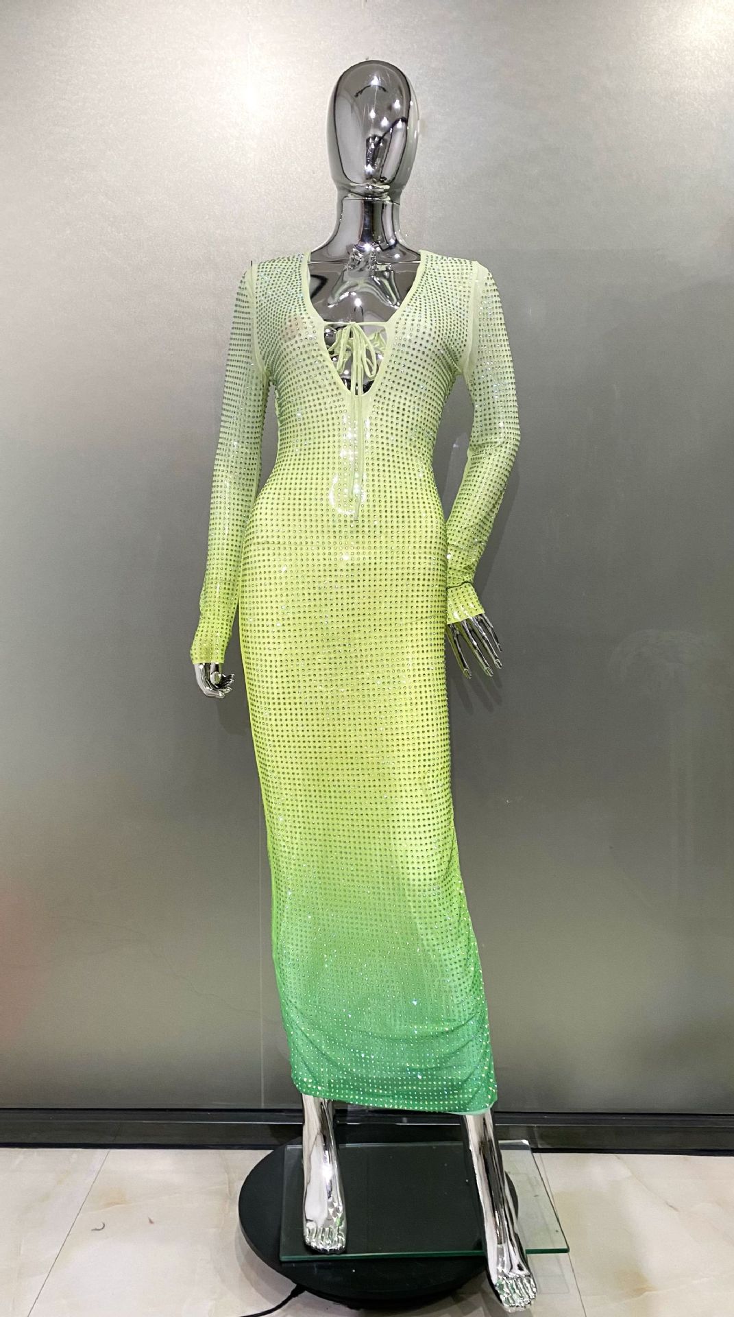 Gradient Green Dress 2