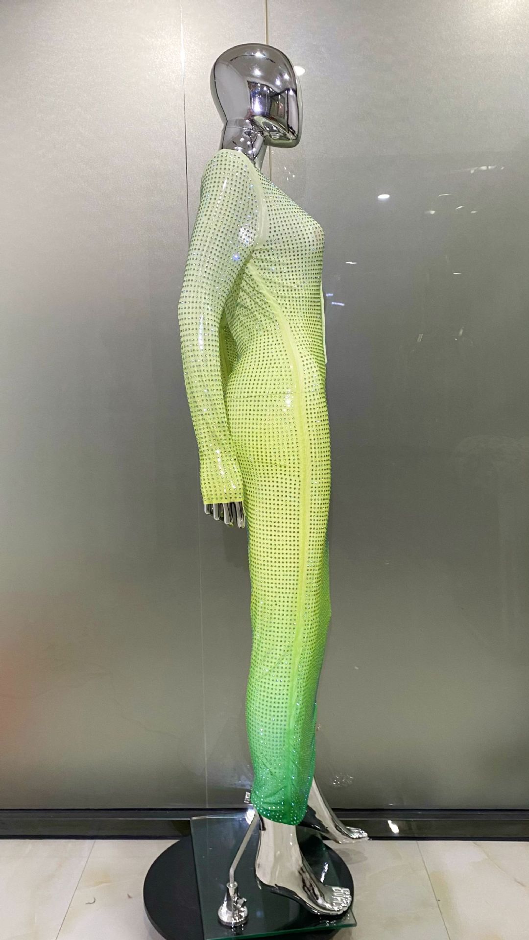 Gradient Green Dress 9