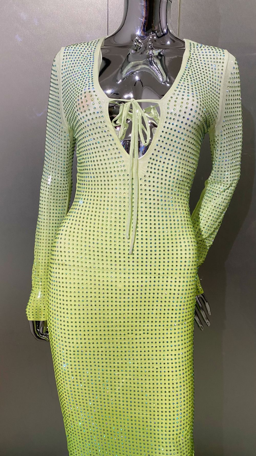 Gradient Green Dress 8