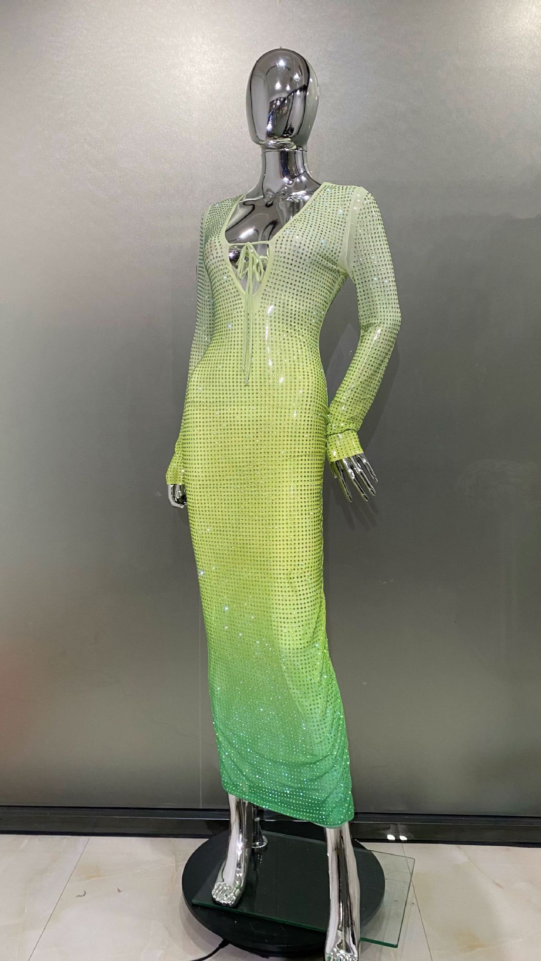 Gradient Green Dress 6