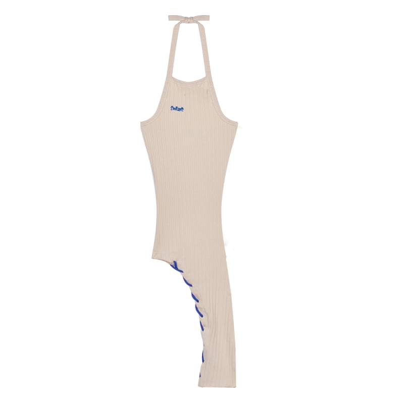 Halter Knit Vest Dress Style 1