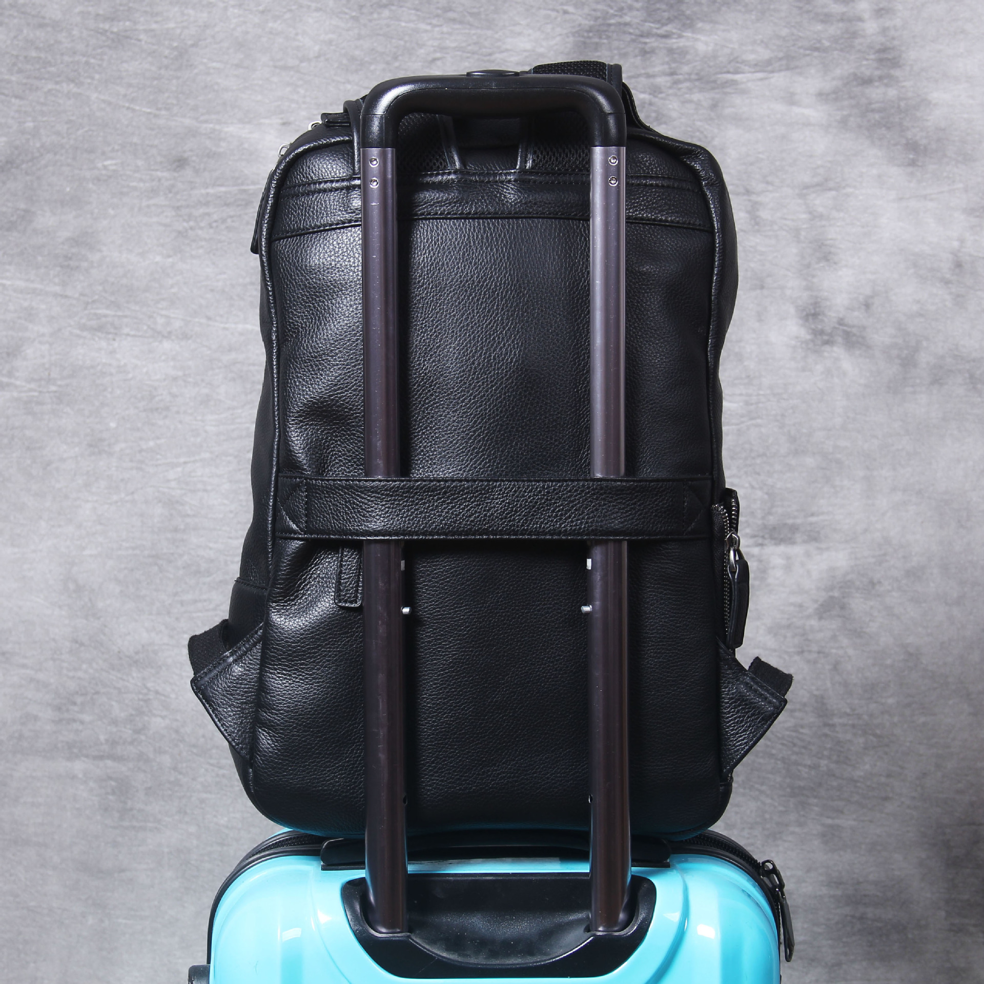 Leather Backpack Side View