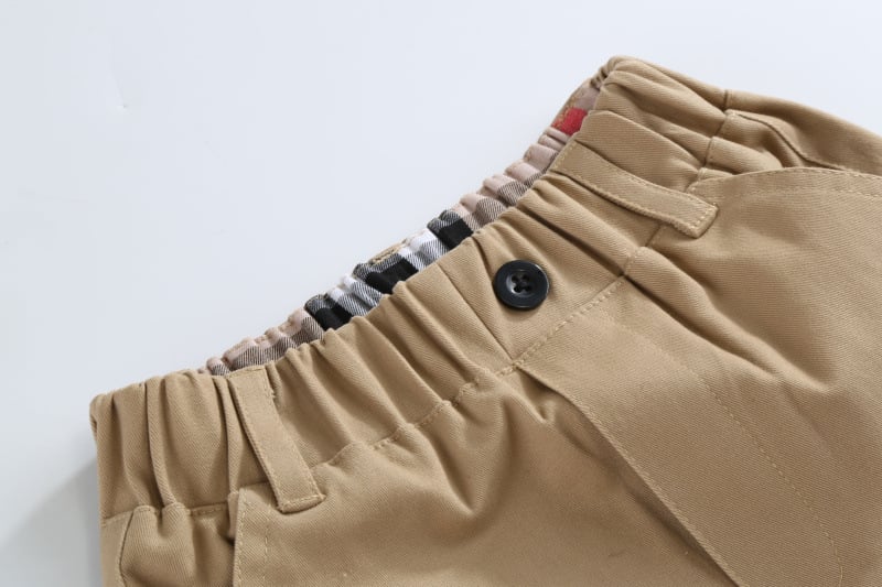 Khaki Cotton Trousers - Size 110cm
