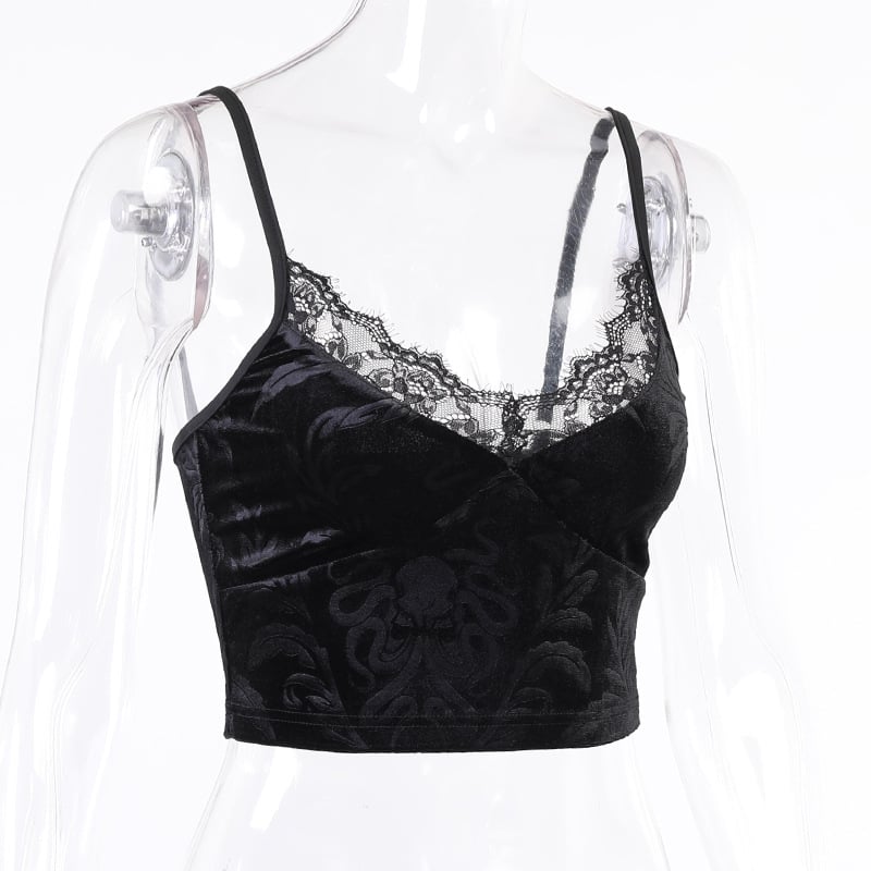 Gothic Ladies Fashion Lace Camisole Tank Top - Image 12
