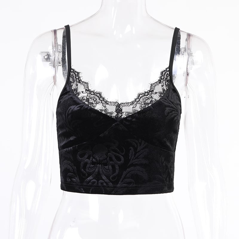 Gothic Ladies Fashion Lace Camisole Tank Top - Image 11
