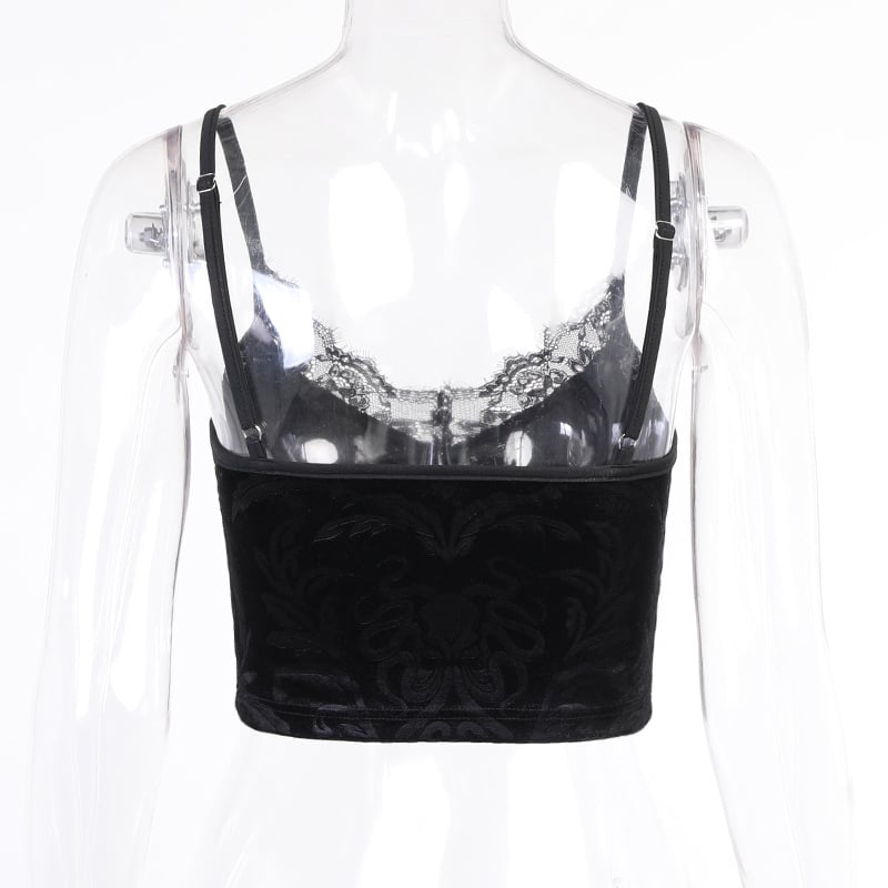 Gothic Ladies Fashion Lace Camisole Tank Top - Image 13