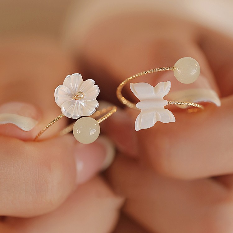 Stylish Natural Jade Ring