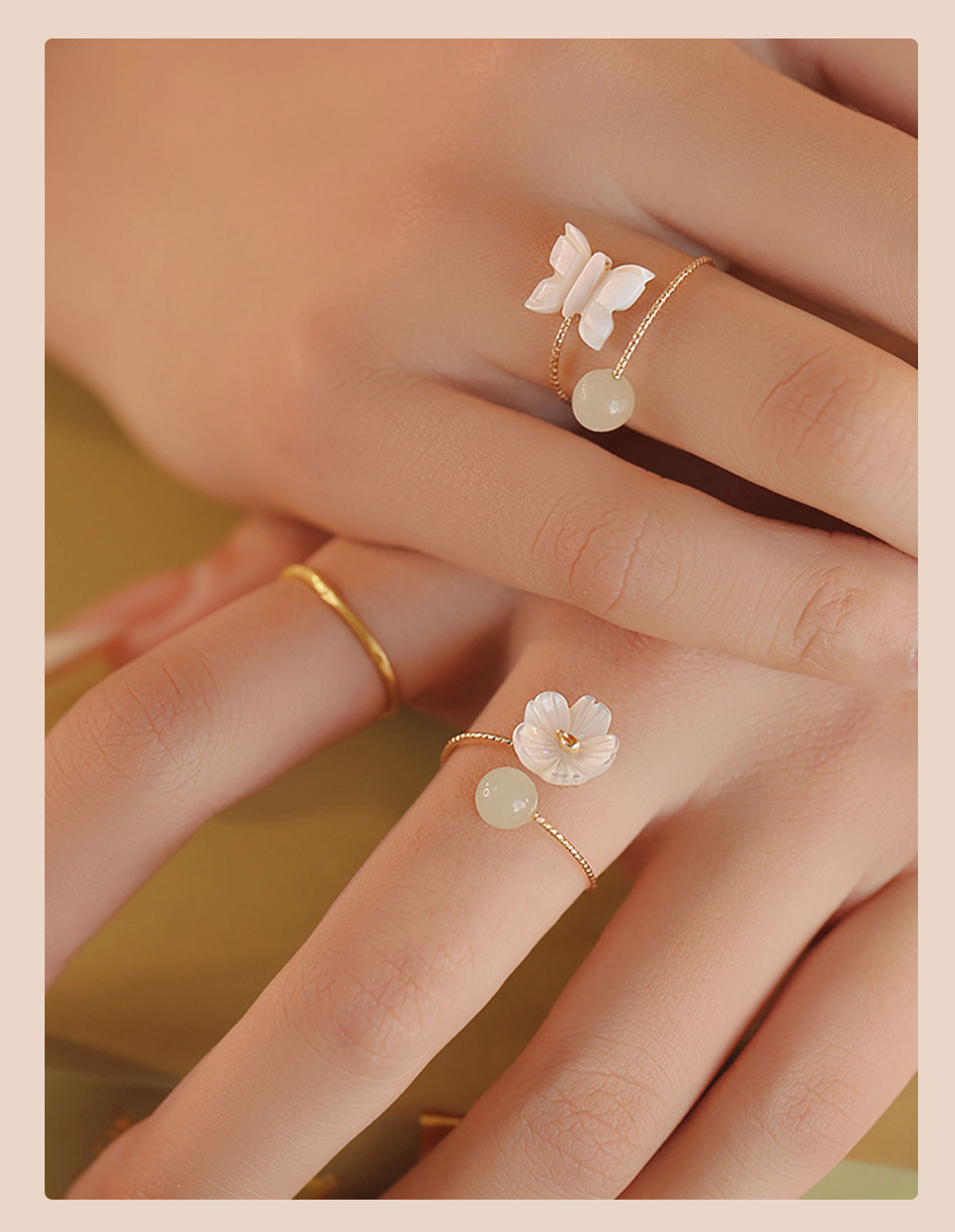 Hetian Jade Ring Style B