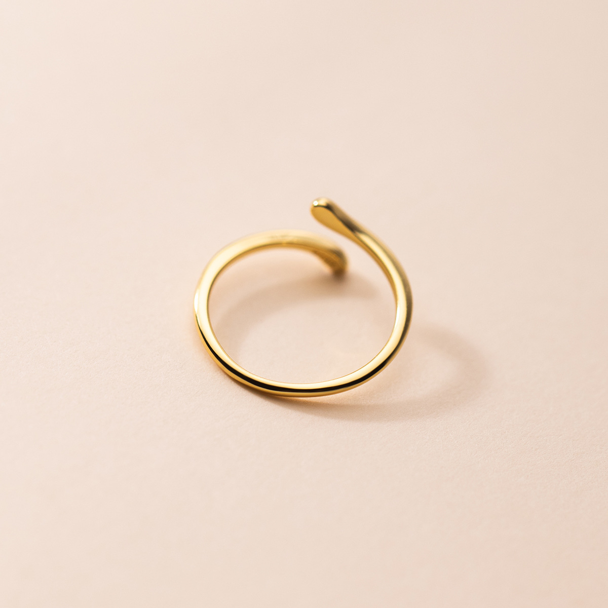 Women's S925 Silver Glossy Line Ring - Image 5