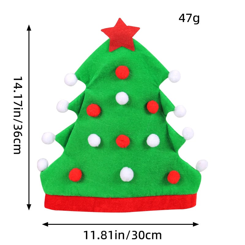 Creative Christmas Tree Party Elf Hat Display