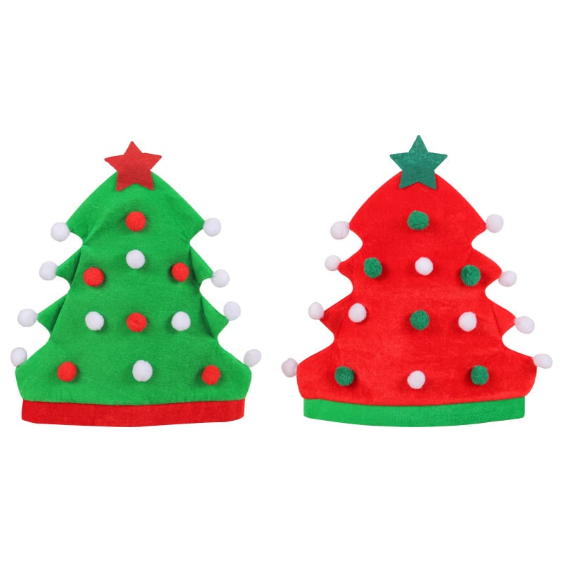 Creative Christmas Tree Party Elf Hat Green