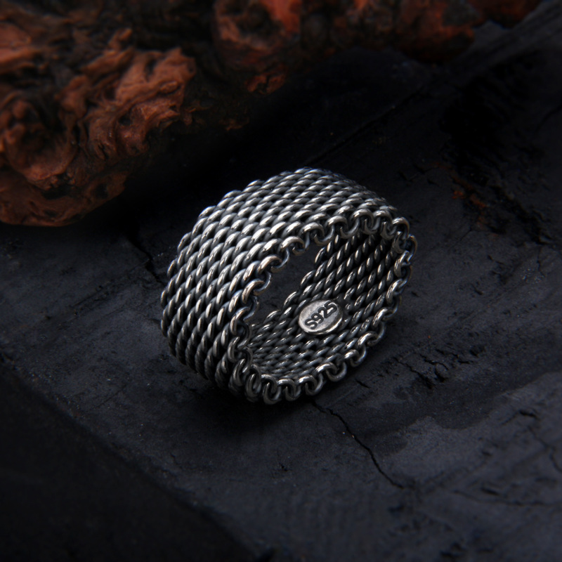 S925 Sterling Silver Turkish Hand-woven Ring 2