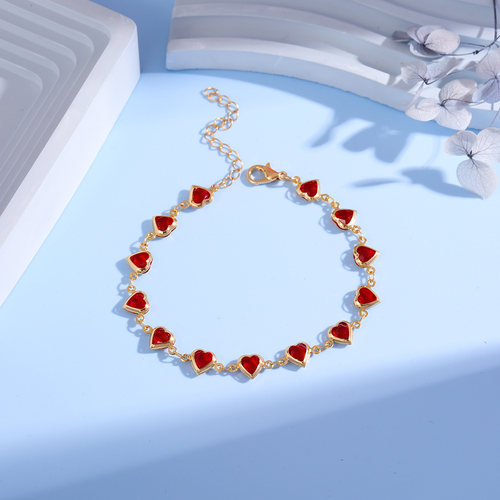 Heart Design Anklet