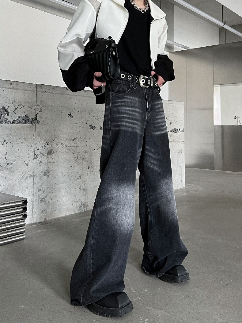 Spring And Autumn Washed Jeans