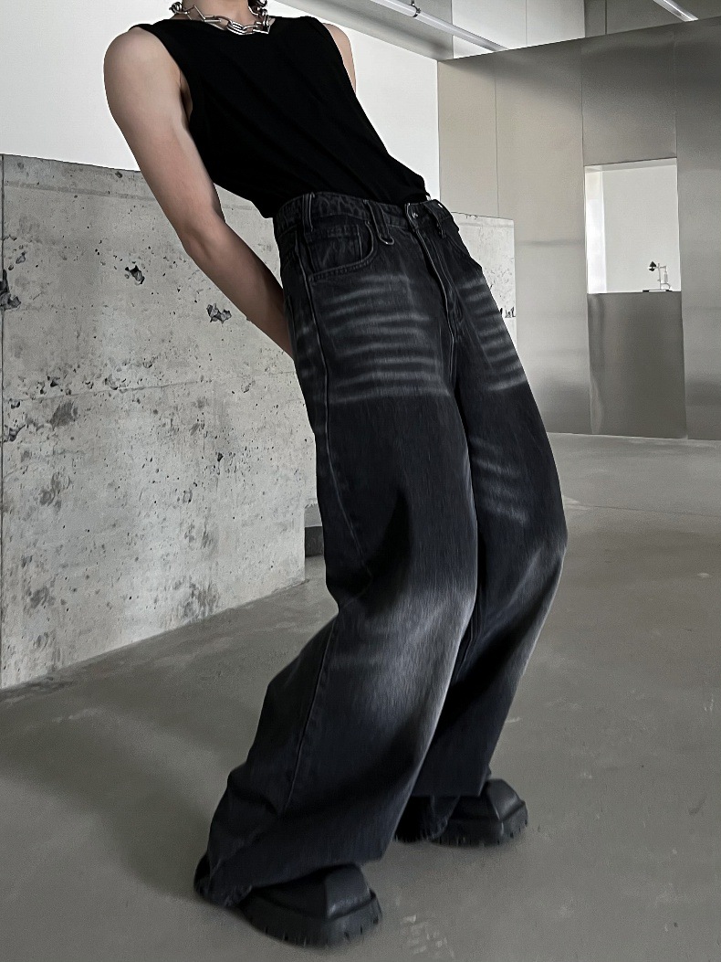 Spring And Autumn Washed Jeans