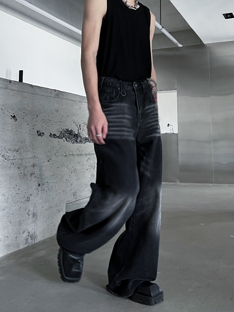Spring And Autumn Washed Jeans