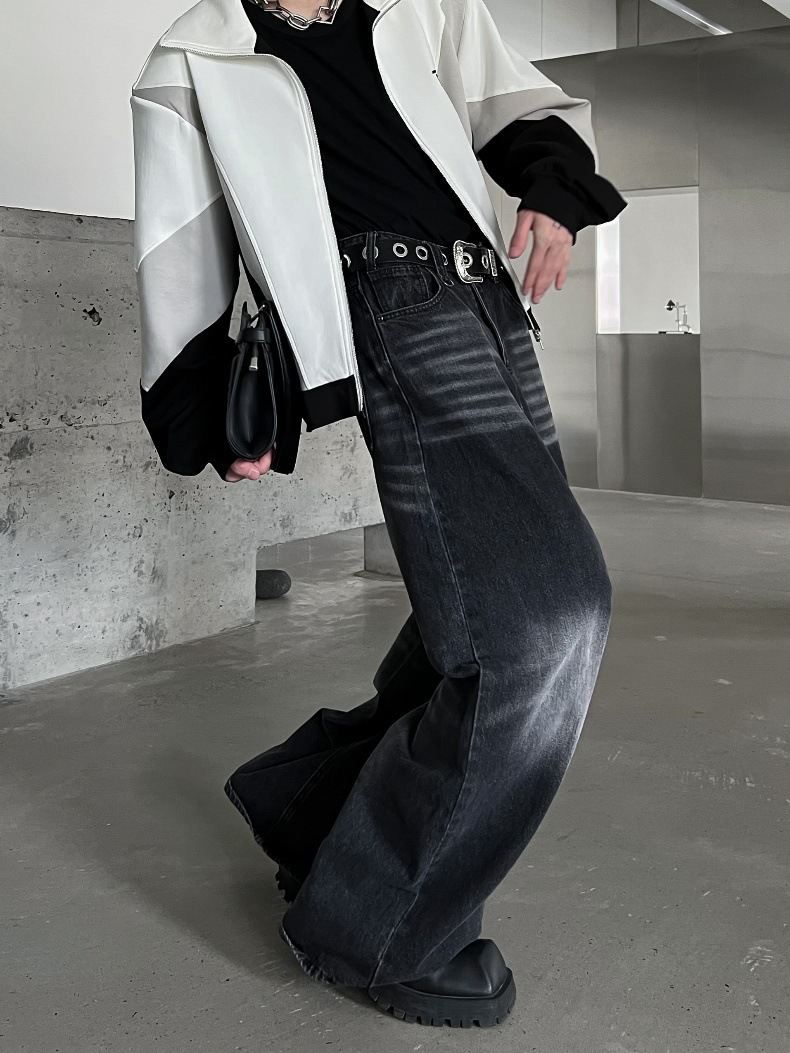 Spring And Autumn Washed Jeans