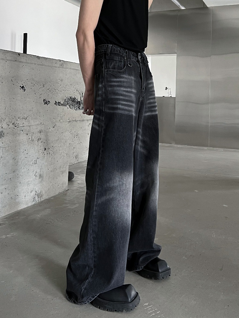Spring And Autumn Washed Jeans