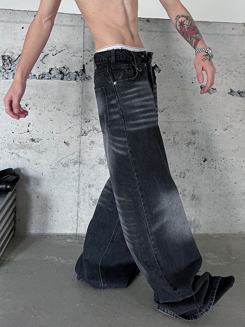 Spring And Autumn Washed Jeans