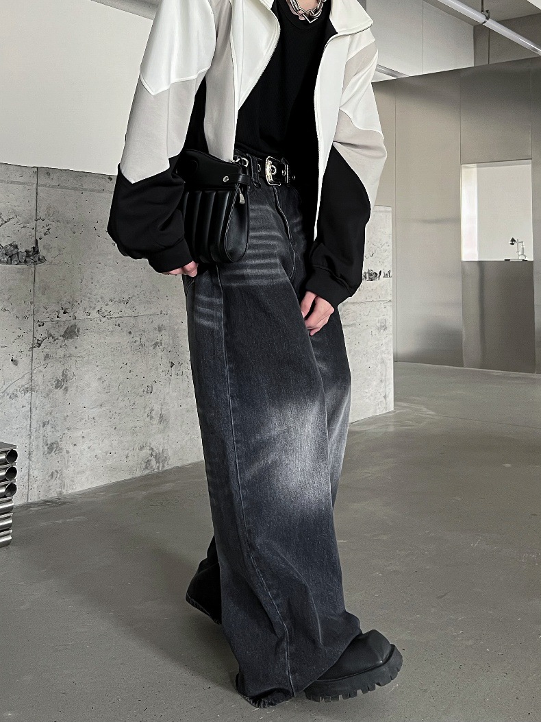 Spring And Autumn Washed Jeans
