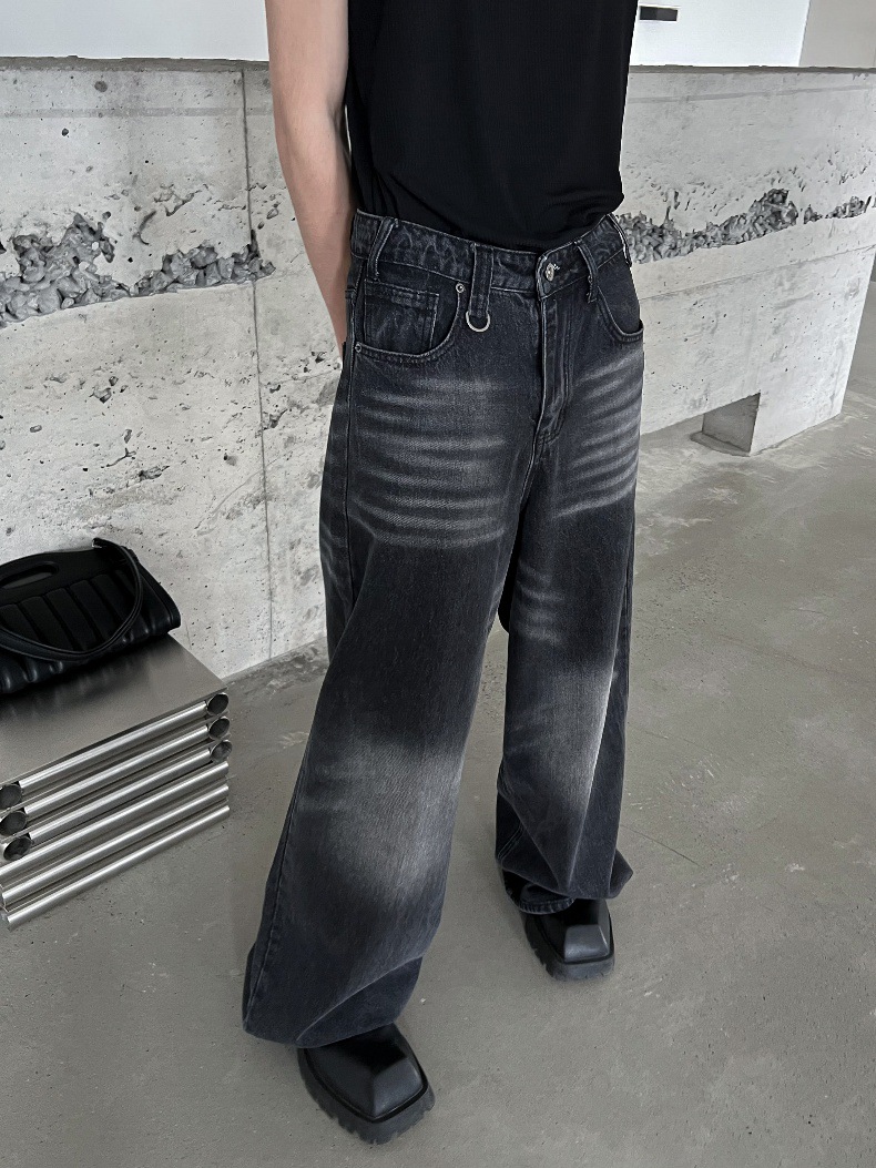 Spring And Autumn Washed Jeans