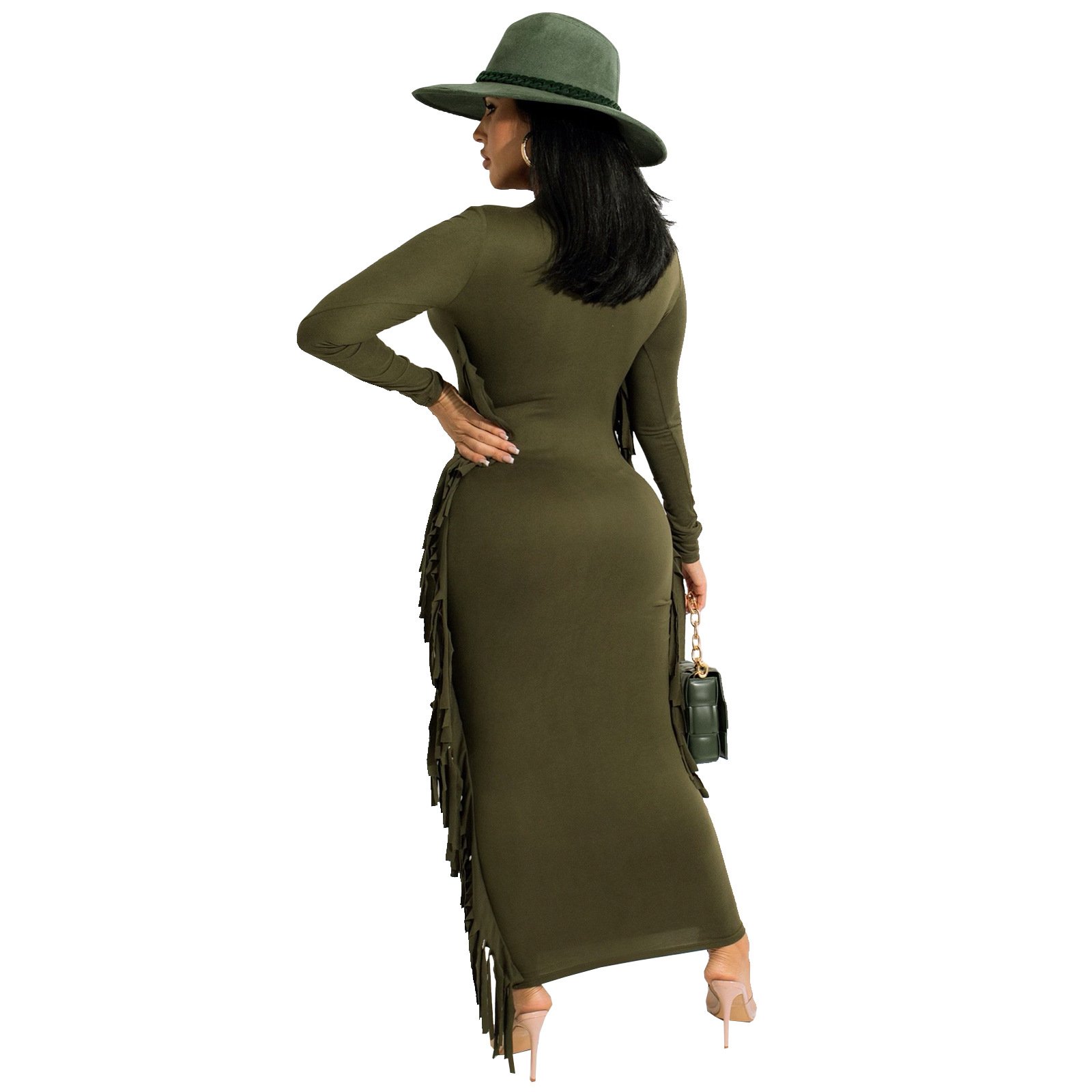 Fashion Printing Tassel Dress Image 2