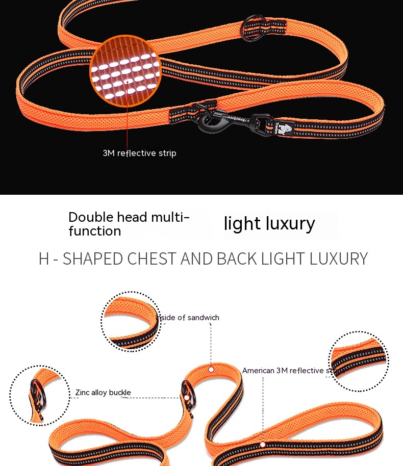 Pet Dog Multi-functional Hand Holding Rope