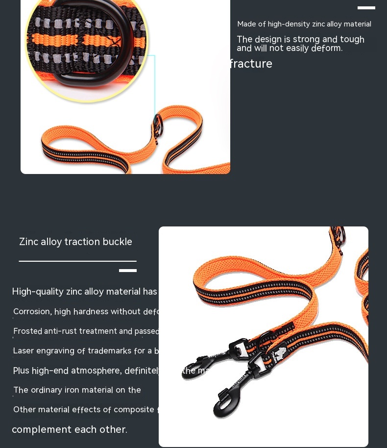 Pet Dog Multi-functional Hand Holding Rope