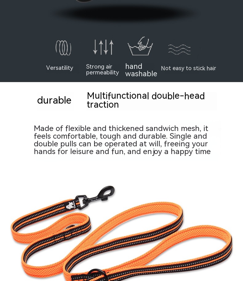 Pet Dog Multi-functional Hand Holding Rope
