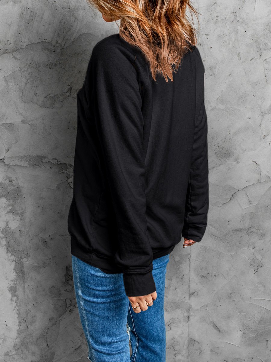 Casual Versatile Long Sleeves Top Image 3