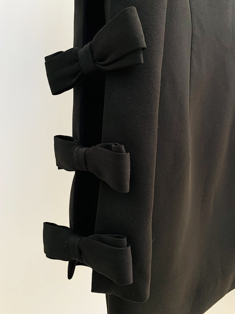Asymmetric Hollow Bow Dress Image 10