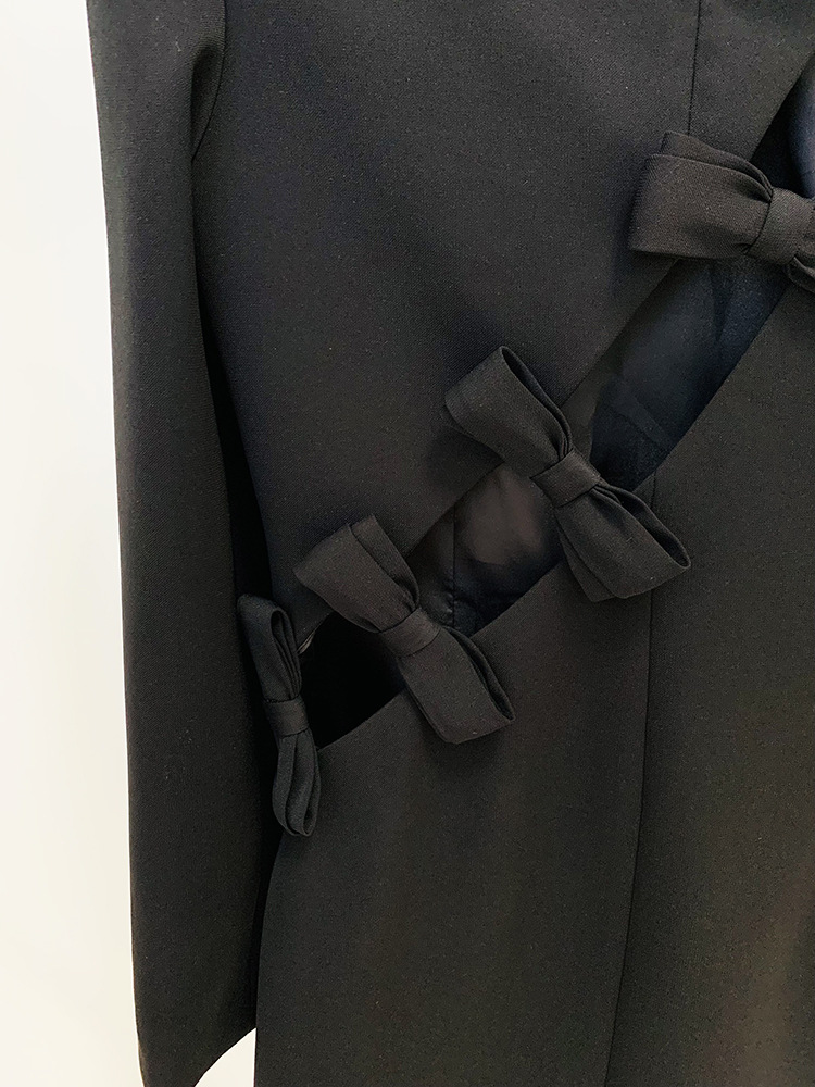 Asymmetric Hollow Bow Dress Image 7