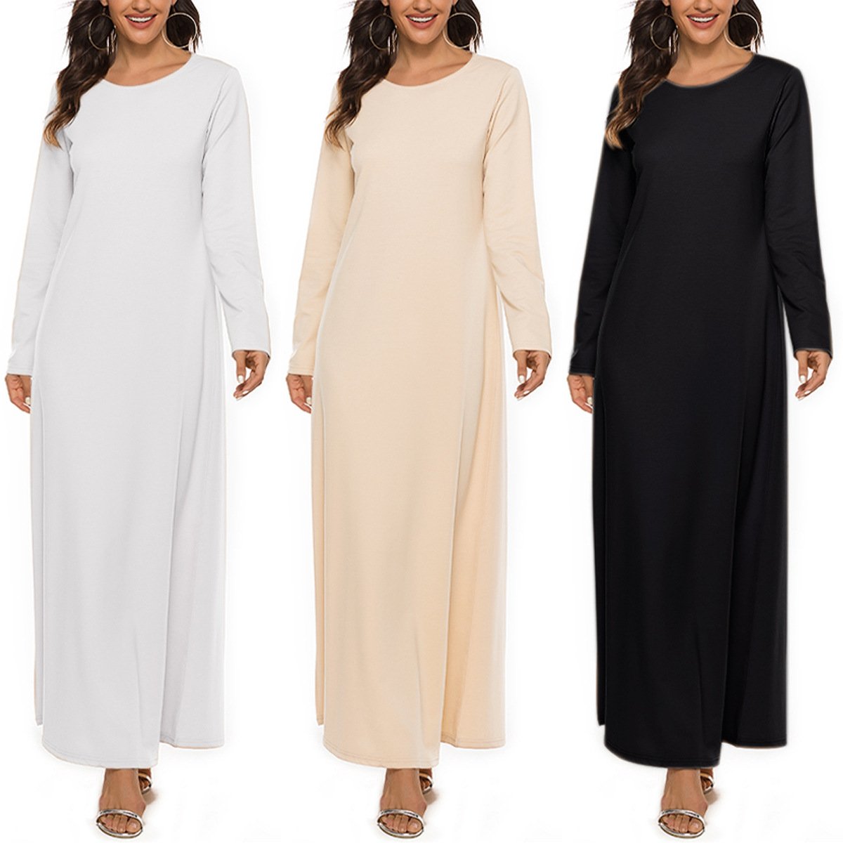Women's Long Sleeve Inner Wear Dress Image 1