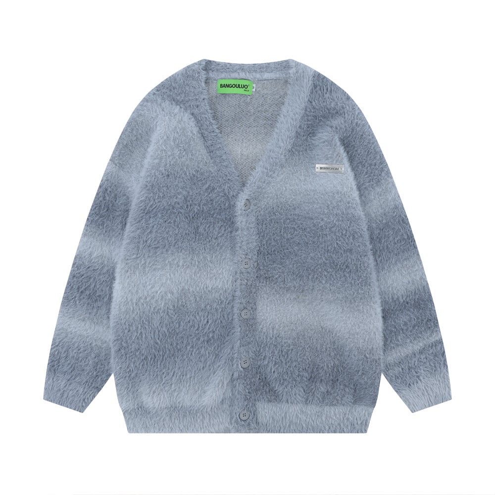 Knitted Men's Sweater Coat Image 4