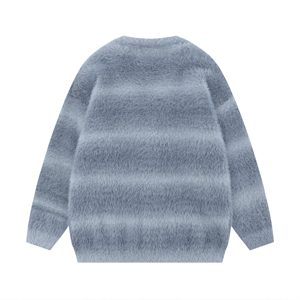 Knitted Men's Sweater Coat Image 13