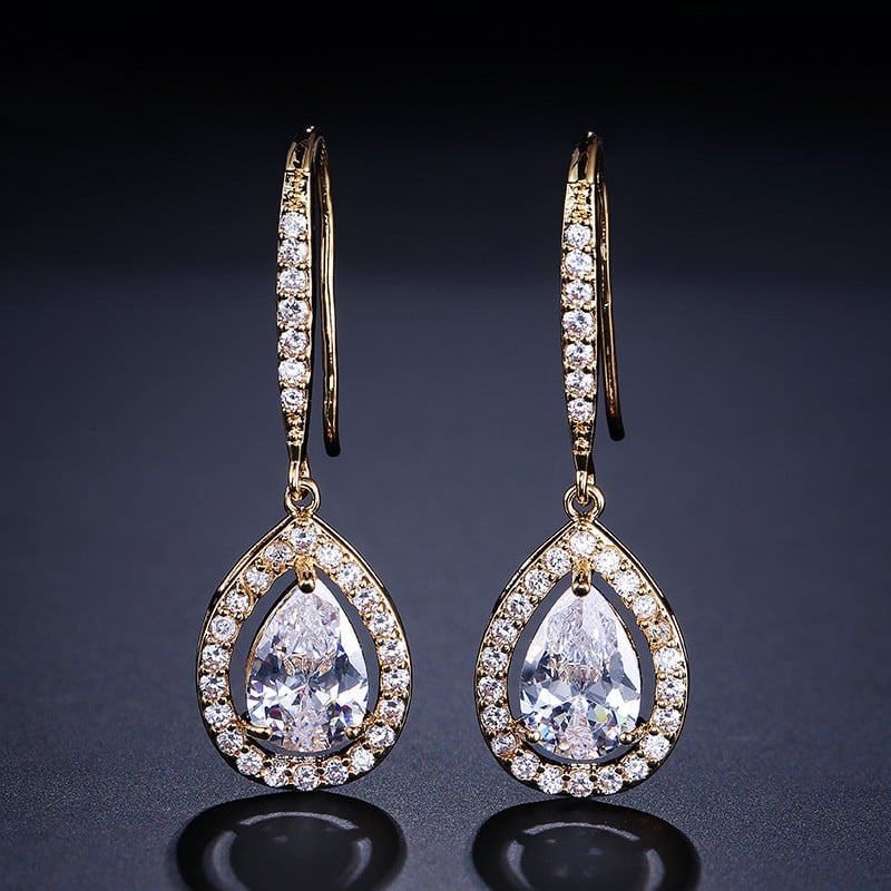 Stylish Micro-inlaid Zircon Ear Hooks