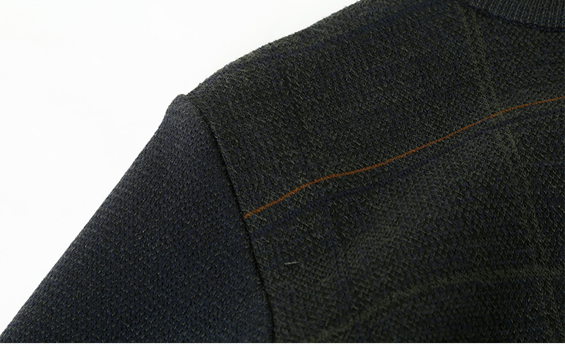 Men's Loose Plaid Casual Sweater