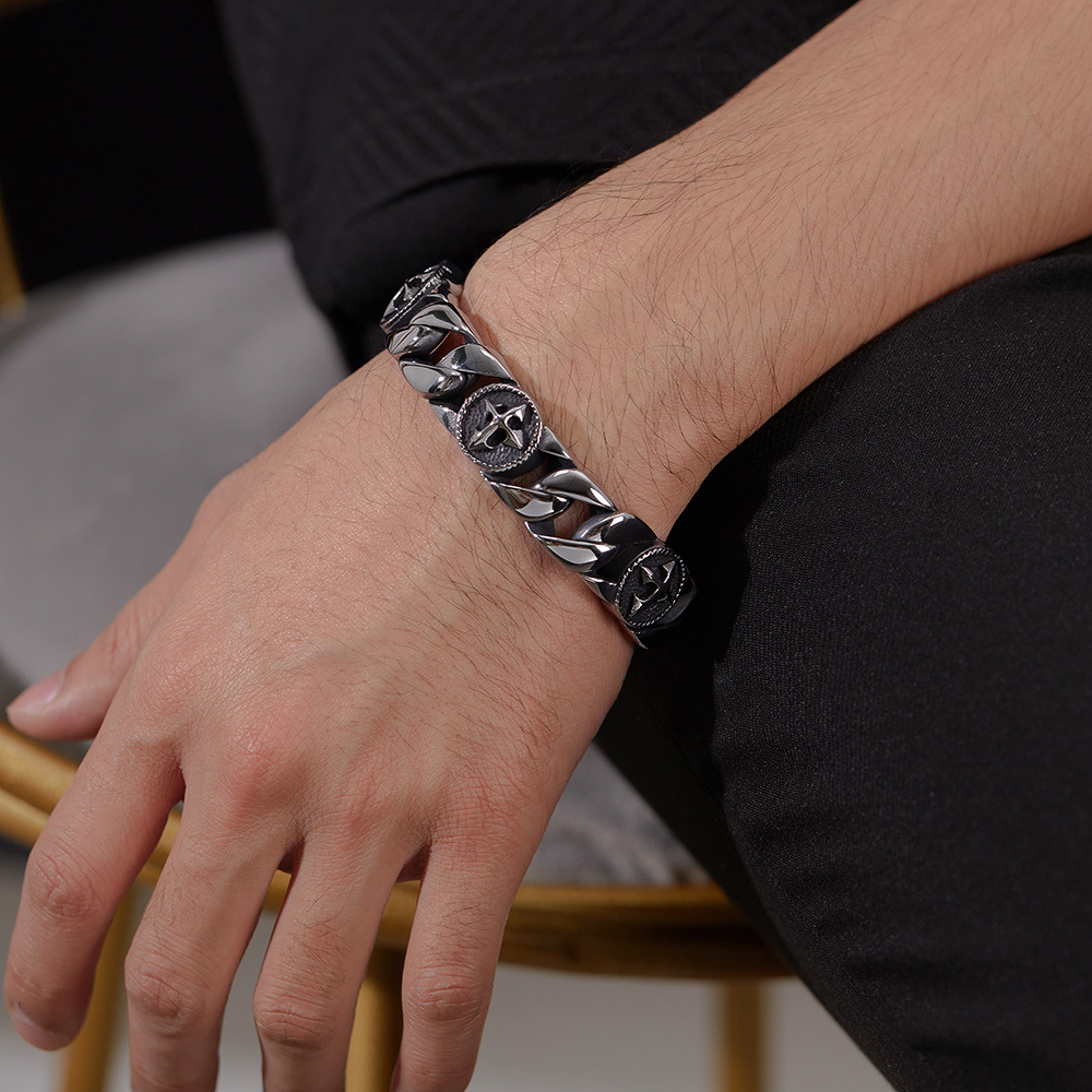 Titanium Steel Vintage Jewelry Bracelet 4