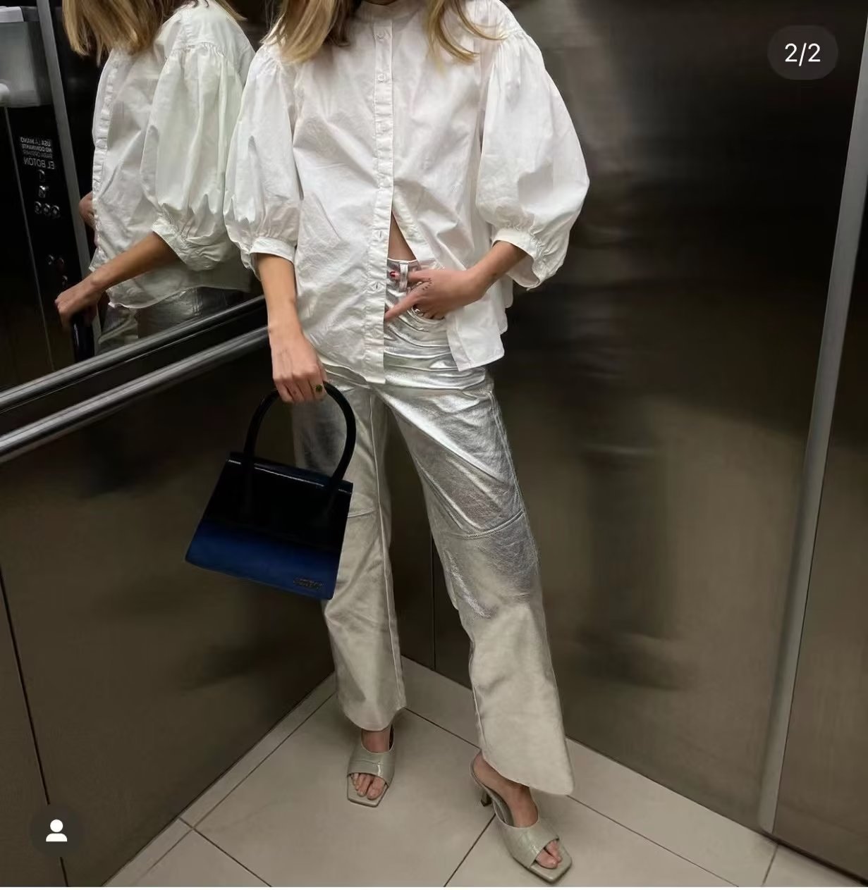 Wide Leg Leather Pants