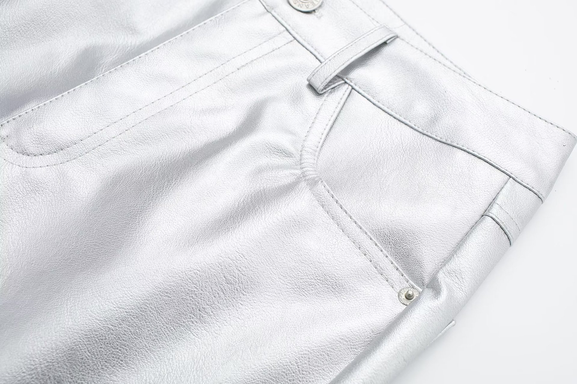 Wide Leg Leather Pants