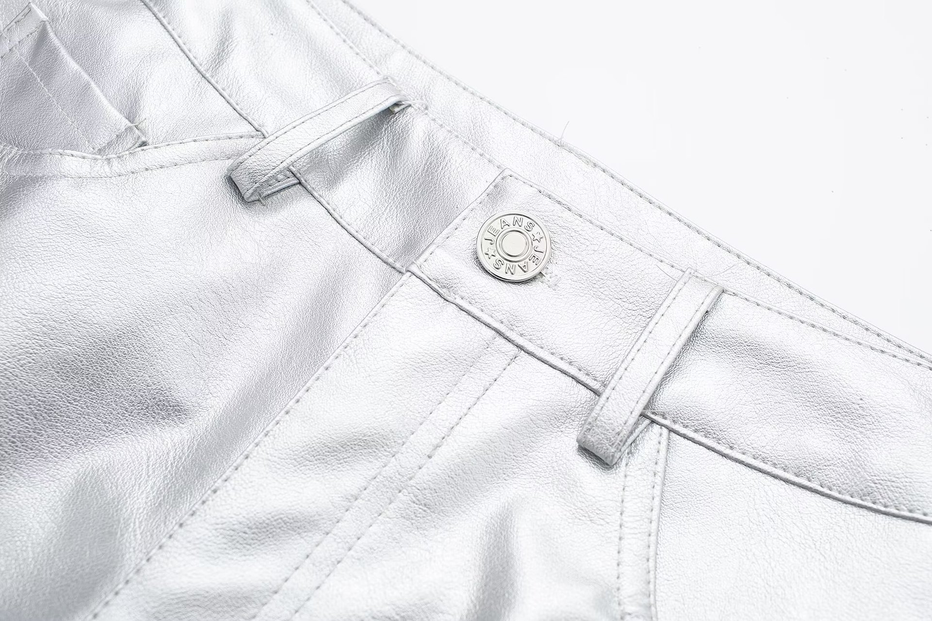 Wide Leg Leather Pants