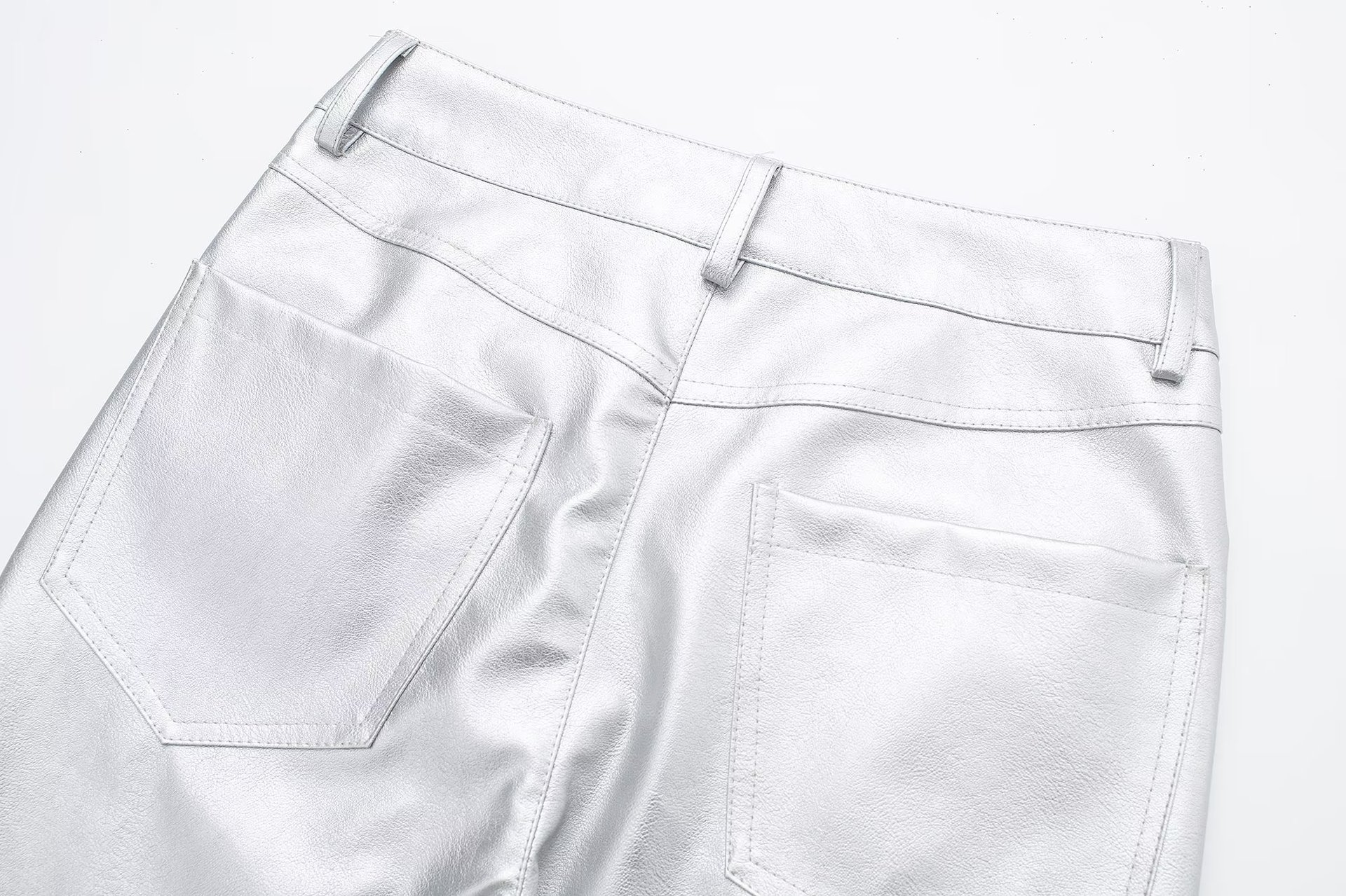 Wide Leg Leather Pants