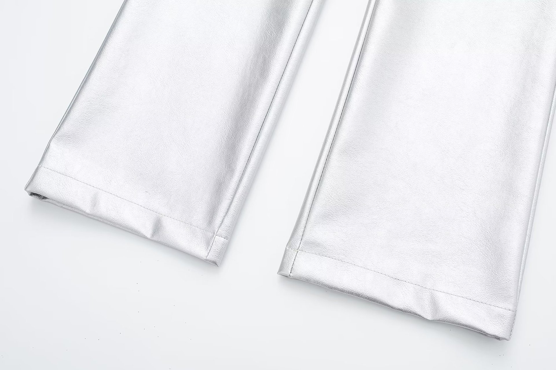 Wide Leg Leather Pants